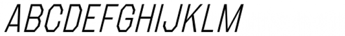 Refuel Condensed ExtraLight Italic Font UPPERCASE