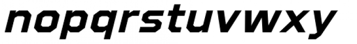 Refuel Expanded Bold Italic Font LOWERCASE