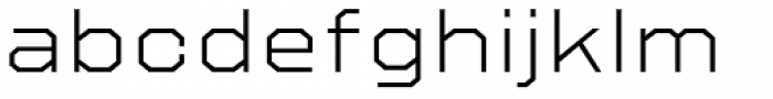 Refuel Expanded ExtraLight  Font LOWERCASE