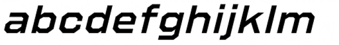 Refuel Expanded SemiBold Italic Font LOWERCASE