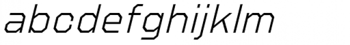 Refuel ExraLight Italic Font LOWERCASE