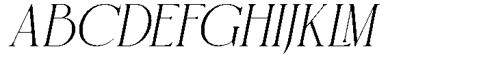Regalia Prestige Oblique Font UPPERCASE
