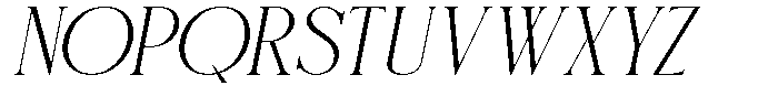Regalia Prestige Oblique Font UPPERCASE