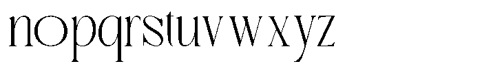 Regalia Prestige Regular Font LOWERCASE