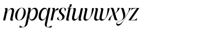 Regalia SS Italic Font LOWERCASE