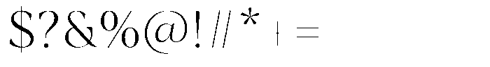 Regalic Light Font OTHER CHARS