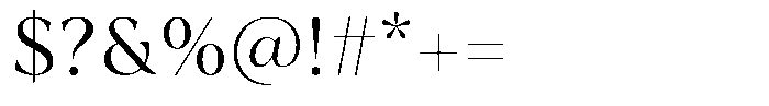 Regalic Regular Font OTHER CHARS