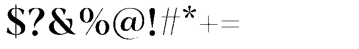 Regalic Semi Bold Font OTHER CHARS