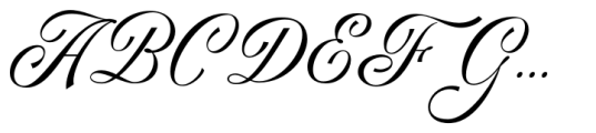 Regality Script Font UPPERCASE