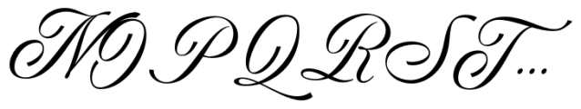 Regality Script Font UPPERCASE