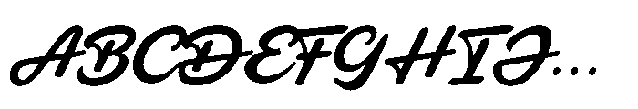 Regaltion Highter Font UPPERCASE