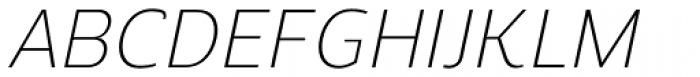 Regan Alt Light Italic Font UPPERCASE