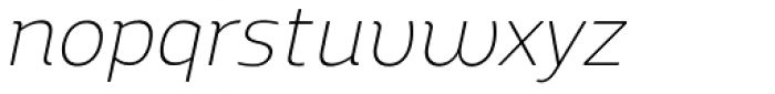 Regan Alt Light Italic Font LOWERCASE