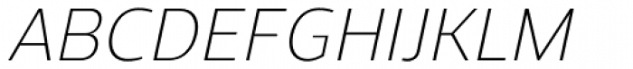 Regan Light Italic Font UPPERCASE
