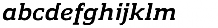 Regan Slab Bold Italic Font LOWERCASE