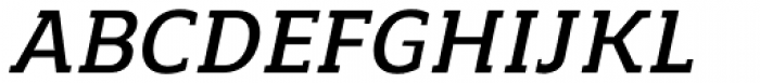 Regan Slab DemiBold Italic Font UPPERCASE