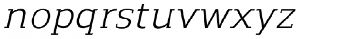 Regan Slab Italic Font LOWERCASE