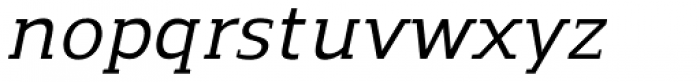 Regan Slab Medium Italic Font LOWERCASE