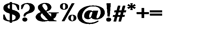 Regante Black Expanded Font OTHER CHARS