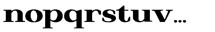 Regante Black Expanded Font LOWERCASE