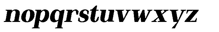 Regante Black Semi Condensed Slant Font LOWERCASE