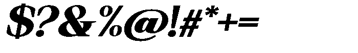 Regante Black Semi Expanded Slant Font OTHER CHARS