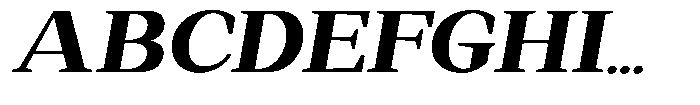 Regante Black Semi Expanded Slant Font UPPERCASE