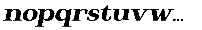 Regante Black Semi Expanded Slant Font LOWERCASE
