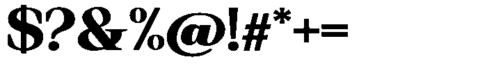 Regante Black Semi Expanded Font OTHER CHARS