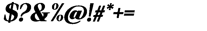 Regante Black Slant Font OTHER CHARS