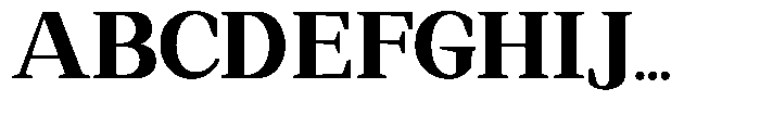 Regante Black Font UPPERCASE