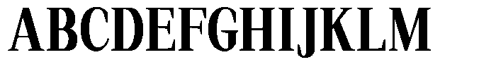 Regante Bold Condensed Font UPPERCASE