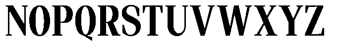 Regante Bold Condensed Font UPPERCASE