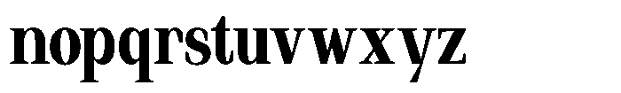 Regante Bold Condensed Font LOWERCASE
