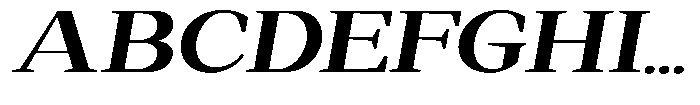 Regante Bold Expanded Slant Font UPPERCASE