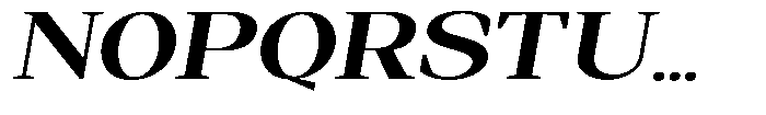 Regante Bold Expanded Slant Font UPPERCASE