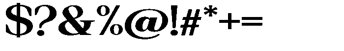 Regante Bold Expanded Font OTHER CHARS