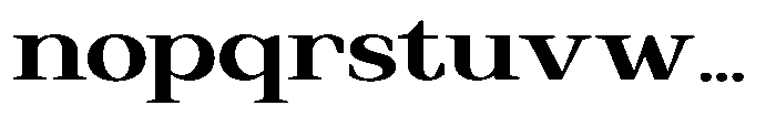 Regante Bold Expanded Font LOWERCASE