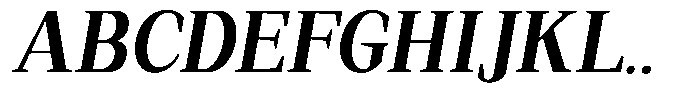 Regante Bold Semi Condensed Slant Font UPPERCASE