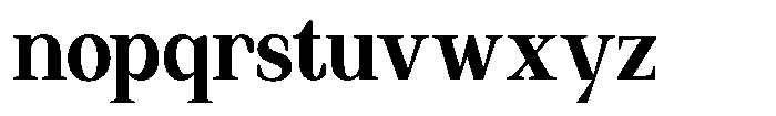 Regante Bold Semi Condensed Font LOWERCASE
