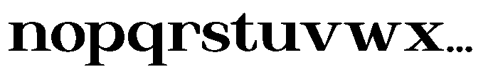 Regante Bold Semi Expanded Font LOWERCASE