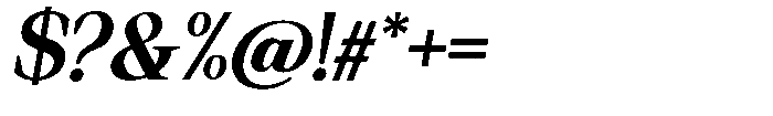 Regante Bold Slant Font OTHER CHARS