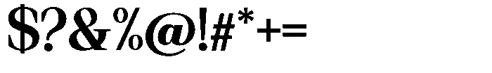 Regante Bold Font OTHER CHARS