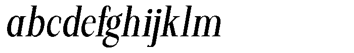 Regante Condensed Slant FONT
