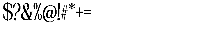 Regante Condensed Font OTHER CHARS