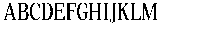 Regante Condensed Font UPPERCASE