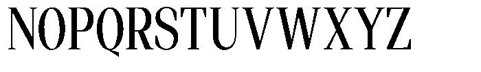 Regante Condensed Font UPPERCASE