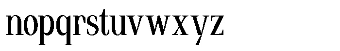 Regante Condensed Font LOWERCASE