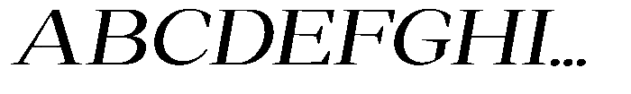 Regante Expanded Slant Font UPPERCASE