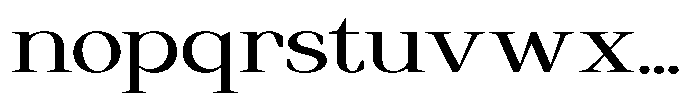 Regante Expanded Font LOWERCASE